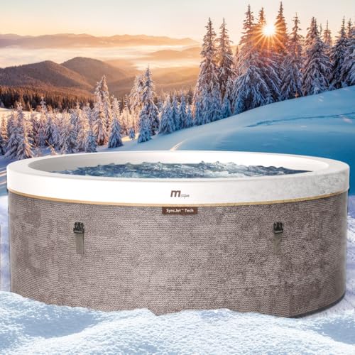 BRAST Whirlpool MSpa Cocoon für 6 Personen mit Schaumstruktur | Ø180x65cm | 130 Massagedüsen in 3...