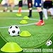 wlilupah 12 Pcs Mini Soccer Cones for Sport Agility Disc Cones Soccer Training for Agility Drills Sports Football Basketball Football Basketball Drills (Green)