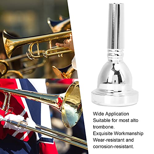 Tomotato TOMOTATOGA04OPWZBI-12 Trombone Mouthpiece, Brass Tenor Large Shank Trombone Mouthpiece Professonal Silver Plated Mouthpiece thumb #4