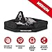 The Dog's Bed Orthopädisches Eck-Hundebett aus Memory-Schaum, Mittel, Schwarzes Plüsch, lindert Arthritis- und Hüftdysplasie-Schmerzen, Therapeutisch und Unterstützend, Tierärztlich Geprüft