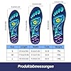Solette per dimagrire, sollievo per piedi doloranti con inserti magnetici per agopressione blu, inserti per uomini e donne (nero, 44-47 x 1 paio)