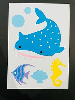 魚　壁飾り　額装 Amazon.co.jp: 夏 水族館 7月 8月 魚 サメ 壁面 飾り 壁面飾り