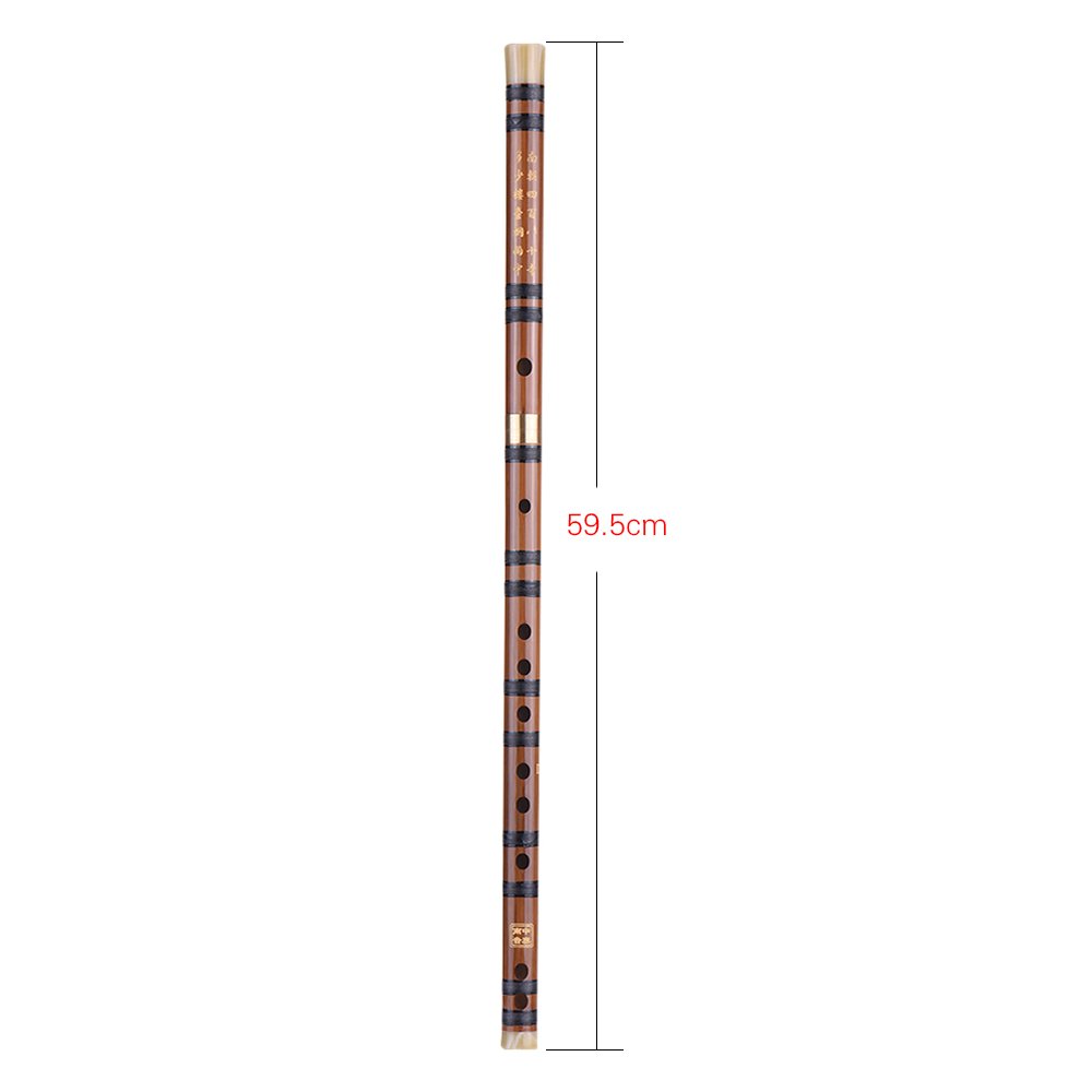 Btuty Flute - Pluggable Bitter Bambú Flute Dizi tradicional chino mano madera musical instrumento clave D Nivel de estudio Rendimiento