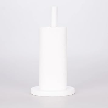 Dekoratif Tuvalet Kağıtlığı – Stand Tip Kağıtlık, Modern Banyo Organizer, Tezgah Üstü Kağıt Havlu Tutucu (Beyaz)
