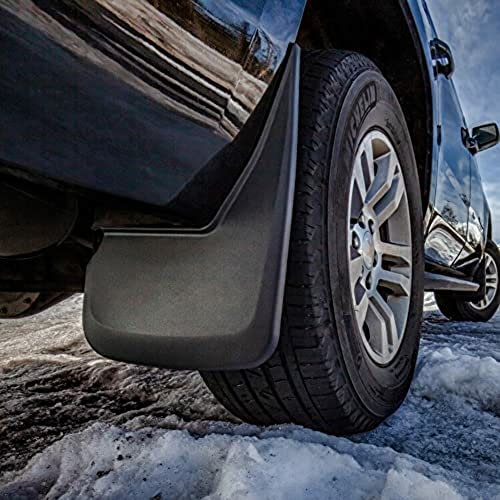 Image of Husky Liners Husky Rear Mud Guards | 2021-2023 Ford F-150 Raptor Super Crew Cab, Rear-Black, 2 pc. | 59531