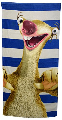 Ice Age Toalla de playa o de baño con diseño de Sid gran cataclismo, 150 x 75 cm, producto con licencia