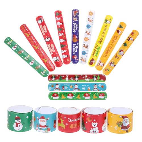 Bracelets à claquer de Noël pour femmes lot 96 pcs TOYANDONA