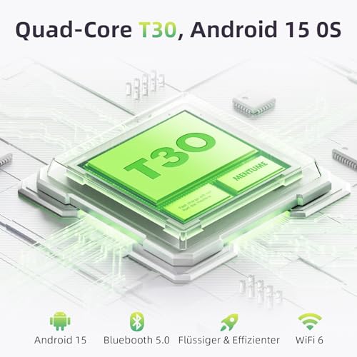 Tablet 10 Zoll, Android 15 Tablets mit Hülle, Unisoc T30 Quad-Core, 18 GB RAM + 128 GB ROM + 1 TB TF, 1280x800 HD IPS Display… – Ansicht 2