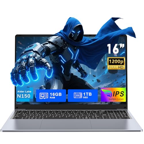 Funyet Ordenador Portátil 16 Inch Gaming Laptop, 16 Gb De Ram, 1 Tb De Ssd, Win 11 Pro Notebook, Pc Portátil Procesador N150 Hasta 3,6 Ghz , 6000mah, Fhd 1920 1200, Teclado Retroiluminado Funyet Ordenador Portátil 16 Inch Gaming Laptop, 16 Gb De Ram, 1 Tb De Ssd, Win 11 Pro Notebook, Pc Portátil Procesador N150 Hasta 3,6 Ghz , 6000mah, Fhd 1920 1200, Teclado Retroiluminado