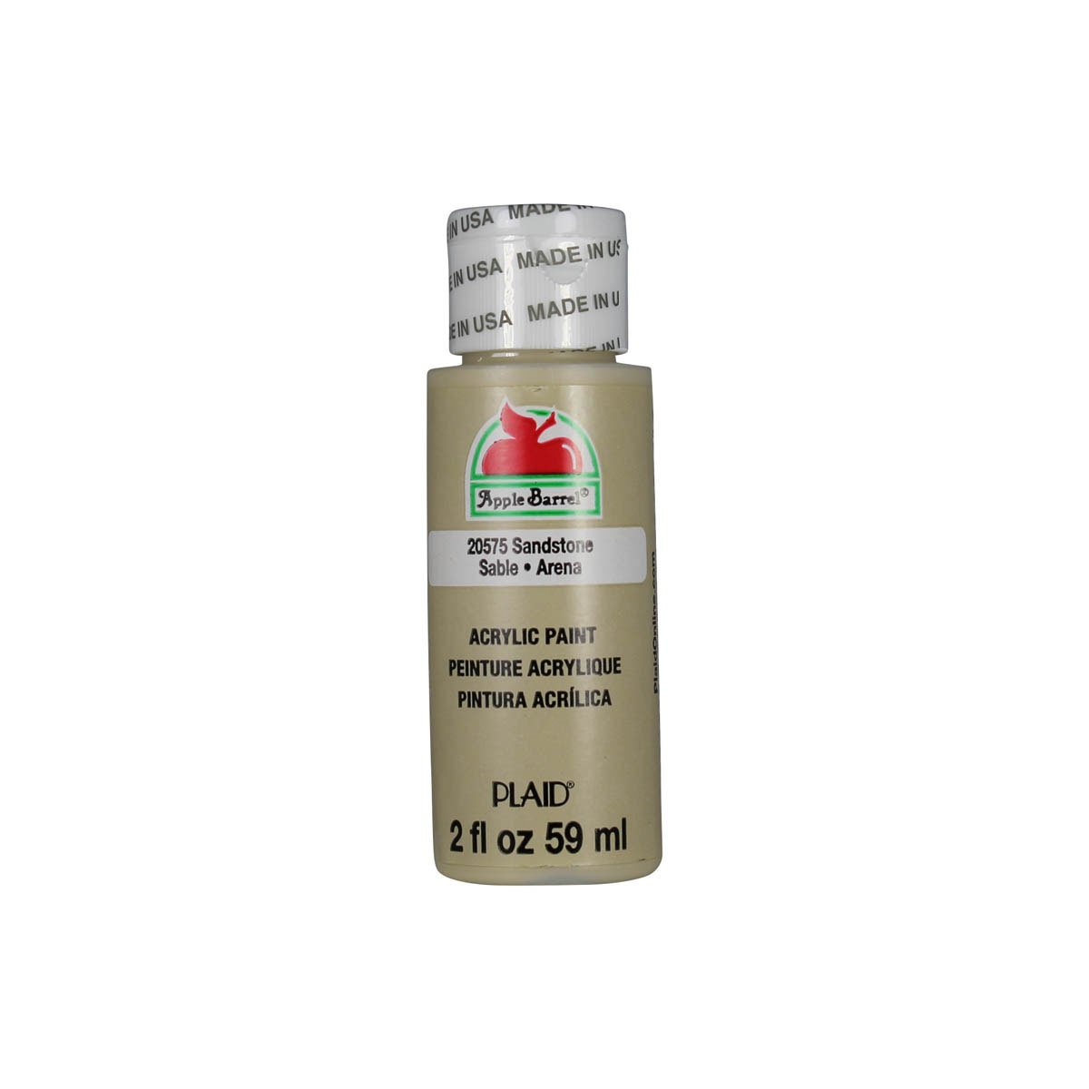Apple Barrel Acrylic Paint Sandstone 2 oz (59 ml) | Non-Toxic Craft Paint for All Ages - main product image