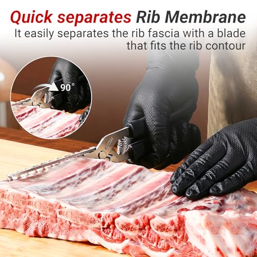 Herramienta para remover membrana de costillas de acero inoxidable miniatura 2