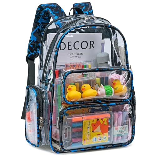 CAMTOP Clear Backpack Heavy Duty Transparent Bag See Through...