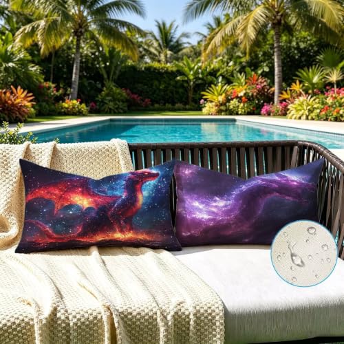 Coussin exterieur impermeable anti-tache housse rectangulaire - 4