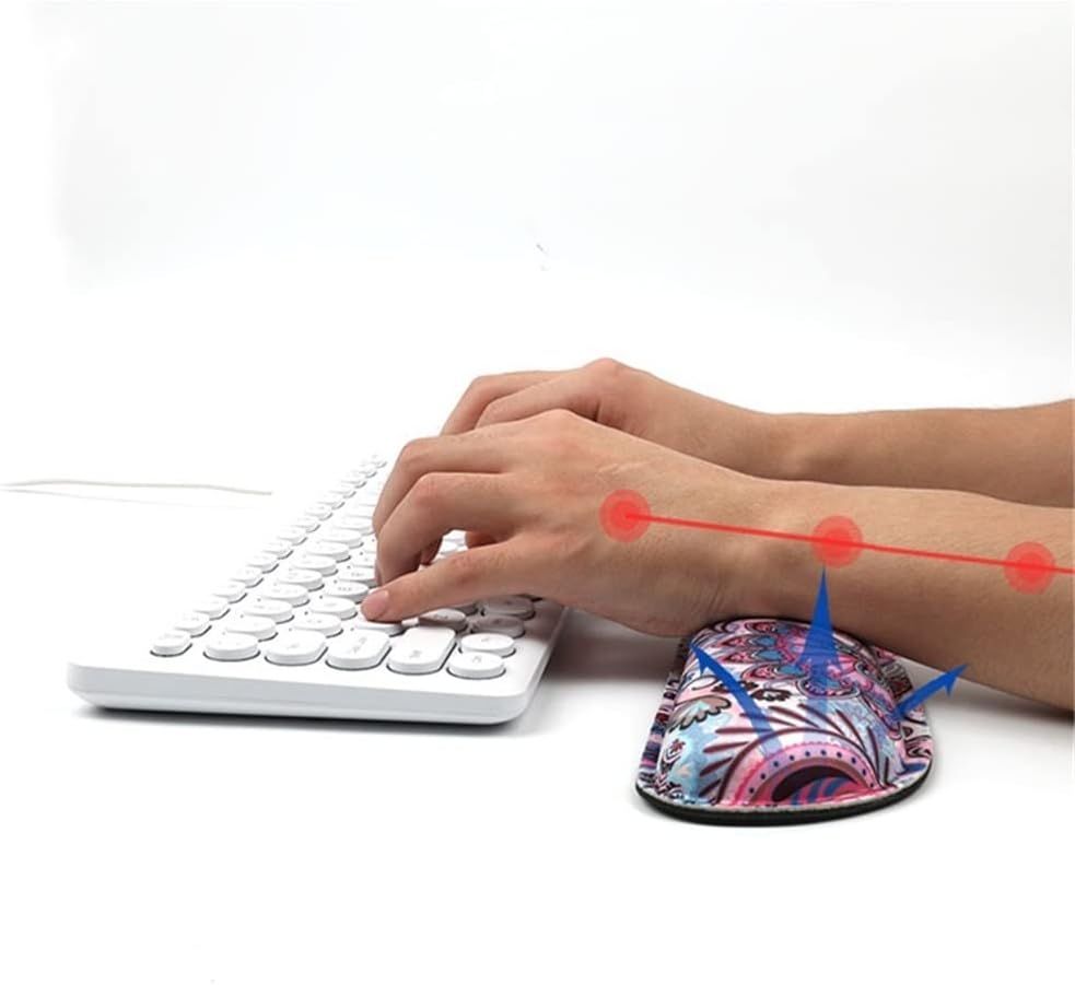 JSEIAJB Classic Decorative Pattern Keyboard Wrist Rest Pad & Pad Wrist Rest Support Ergonomic Cushion