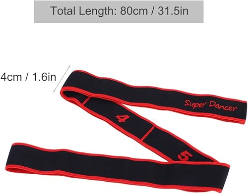 Banda elástica de resistencia elástica 8 bucles banda de ejercicio para ballet danza gimnasia entrenamiento
