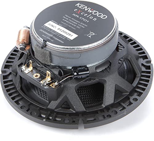 Kenwood Excelon Reference XR-1701 6.5-Inch Hi-Res Coaxial Car Speakers – 300W Peak, 100W RMS