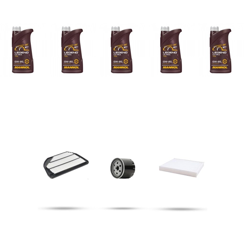 Kit tagliando 3 FILTRI e 5L OLIO M compatibile con Suzuki Vitara II 1.4 Hybrid 95kw Dal 2019