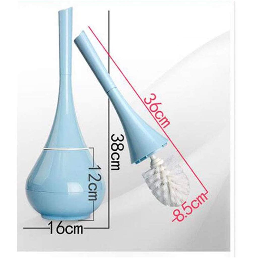 Set Porta scopino in plastica con Base e Staffa, Chiuso per la Pulizia del Bagno Sanitario, scopino Essenziale con Supporto per igiene e comodità