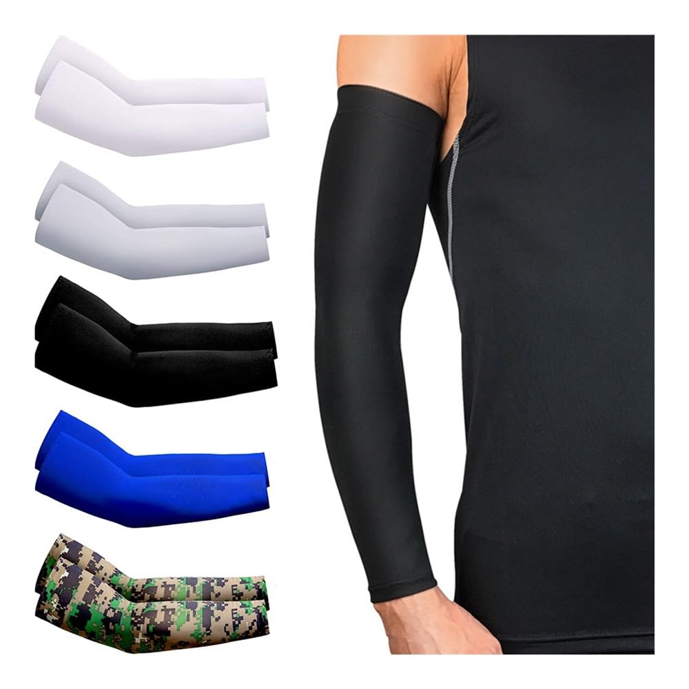 Unisex Fresco Braccio Maniche Uomo Sport Corsa Anti-UV Outdoor Pesca Ciclismo Maniche Braccio Nascondere Tatuaggi