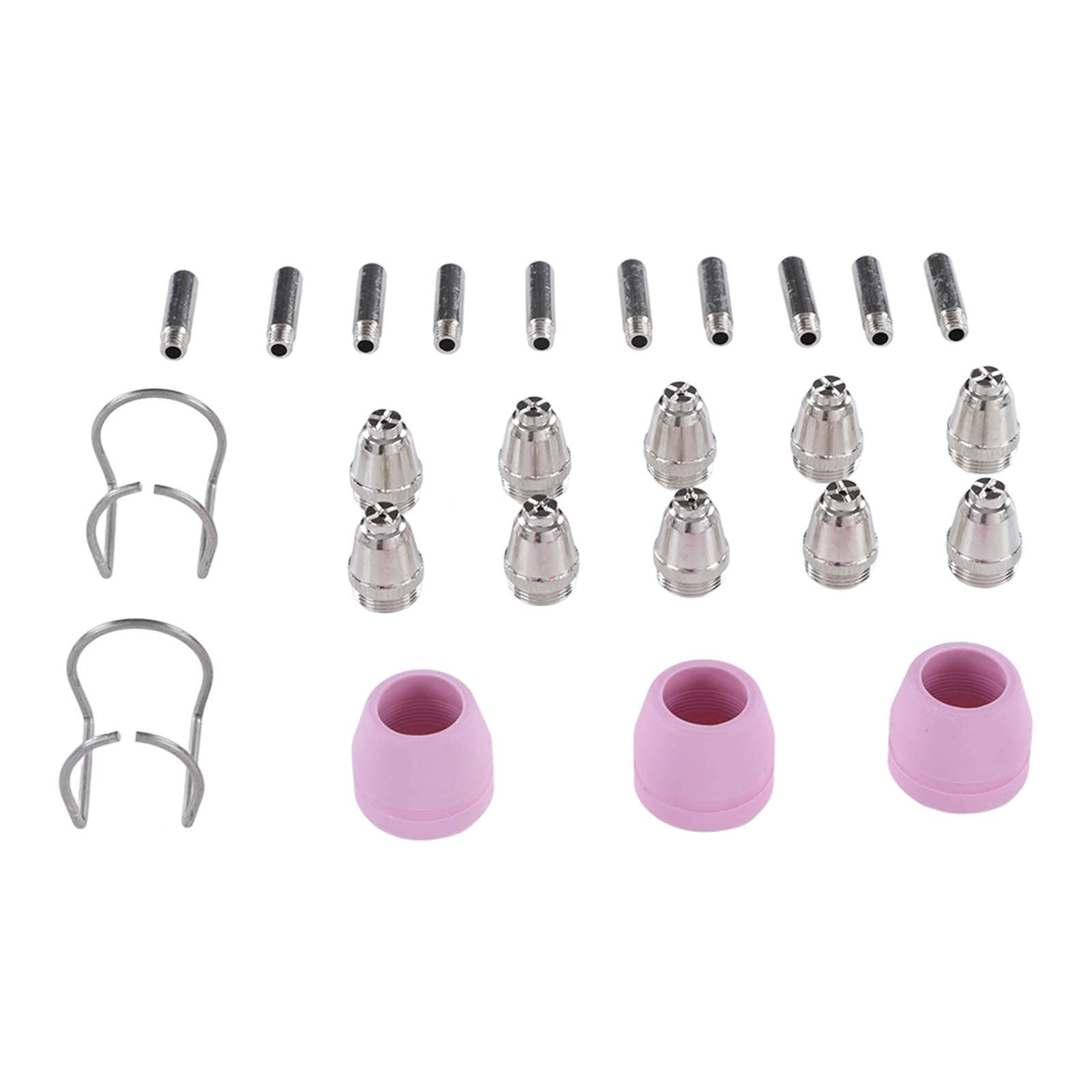 Respicefinem 25 Pcs Electrode Nozzles Kit Replacement Plasma Cutting Torch Consumables For AG60 SG51 Sturdy Durable Easy To Install And Applicable To Multiple Cutting Torches