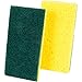 Global Industrial Heavy Duty Scrub Sponge, Yellow/Green, 3.25