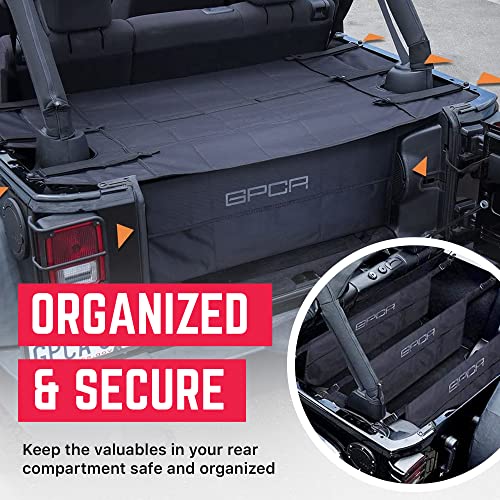 Image of GPCA Cargo Cover for Jeep Wrangler 2007-2018, JK 4-Door Soft /Hard Top