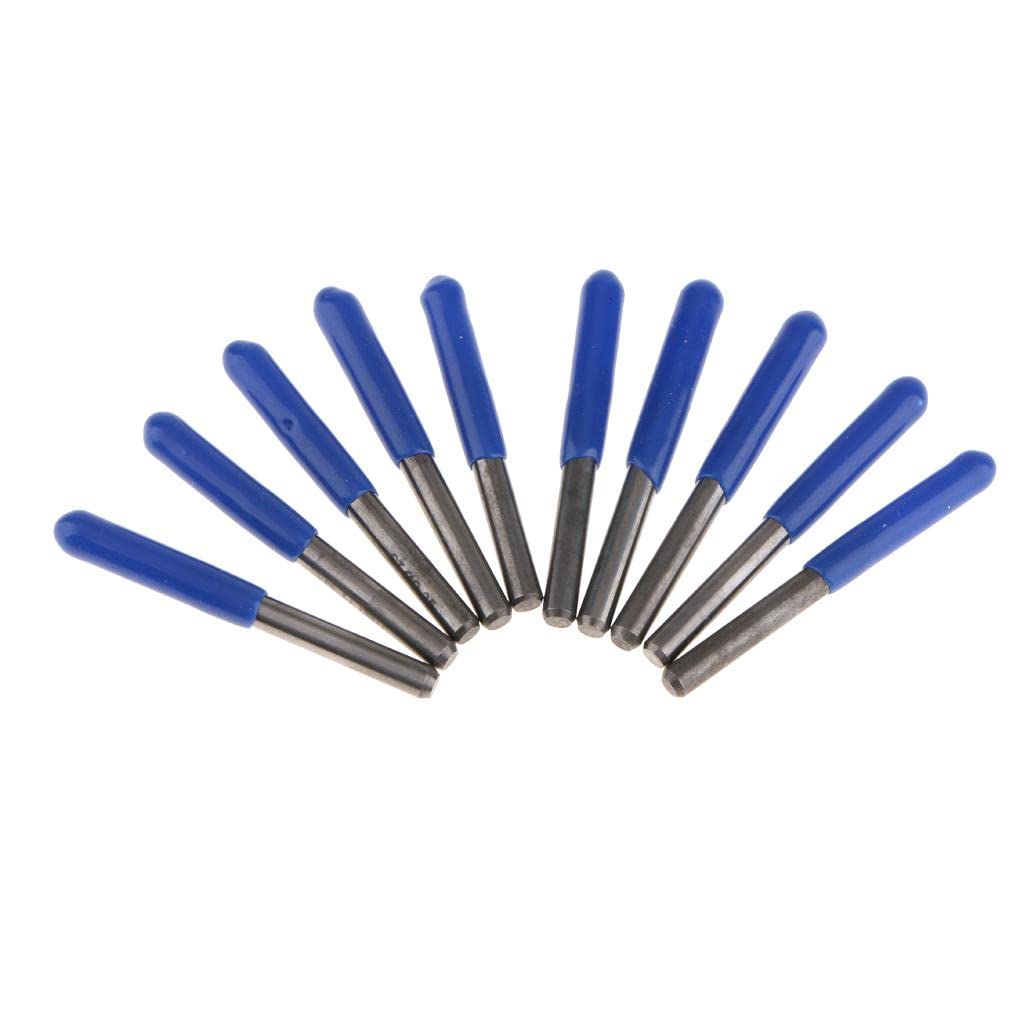 Losa 10 Pieces Tungsten Steel Engraving Bits CNC Router Tool 0.1mm 20 Degrees-image-25