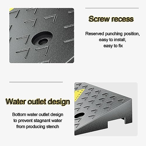 Rampas portátiles ligeras para silla de ruedas, rampa para perros, rampa para bicicletas, rampa para umbral o rampa para motocicleta (Tamaño: 1.6in) miniatura 3