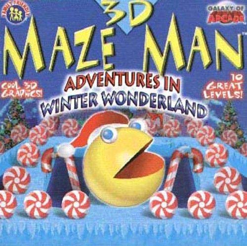3D Maze Man: Adventure in Winter Wonderland