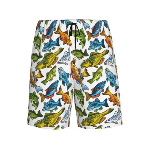 YSBKN Mens Pajama Shorts Soft Lounge Bottoms Sleepwear Pj Pants With Pockets S-4XL