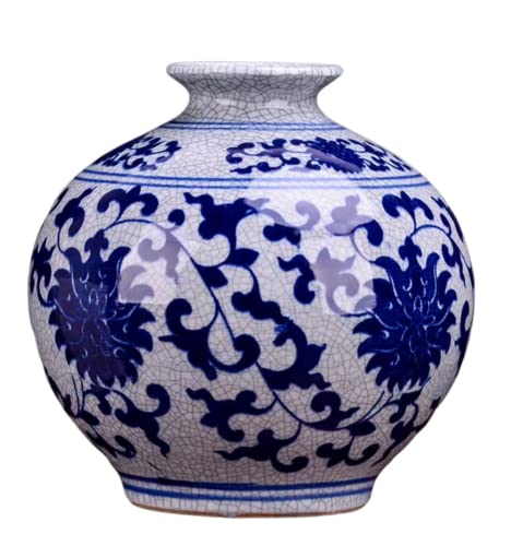 AMITVA Chinese Ceramic vase White Large Chinese vase Porcelain Flower