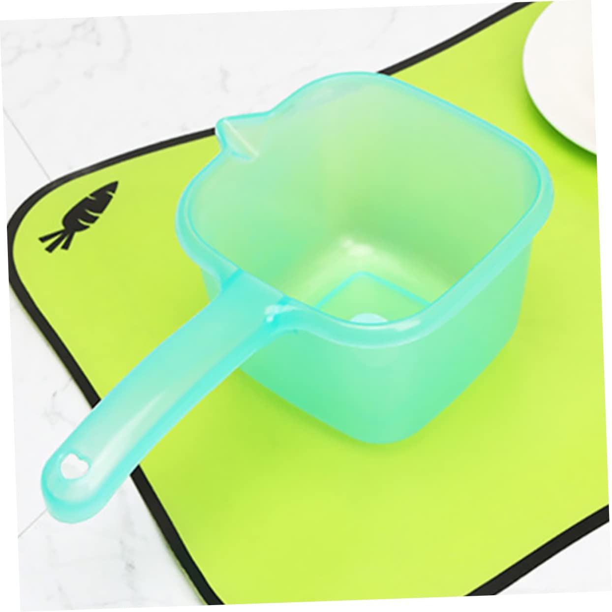 Mestolo per Domestico Quadrato in Plastico 4 Pezzi, Uso Cucina