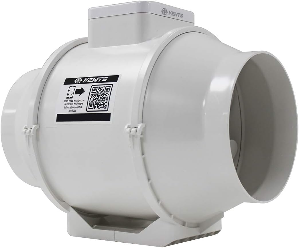 VENTS 150mm (6”) Standard Inline Extractor Fan – Quiet Loft-Mounted Ventilation for Bathroom, Shower & Damp Control