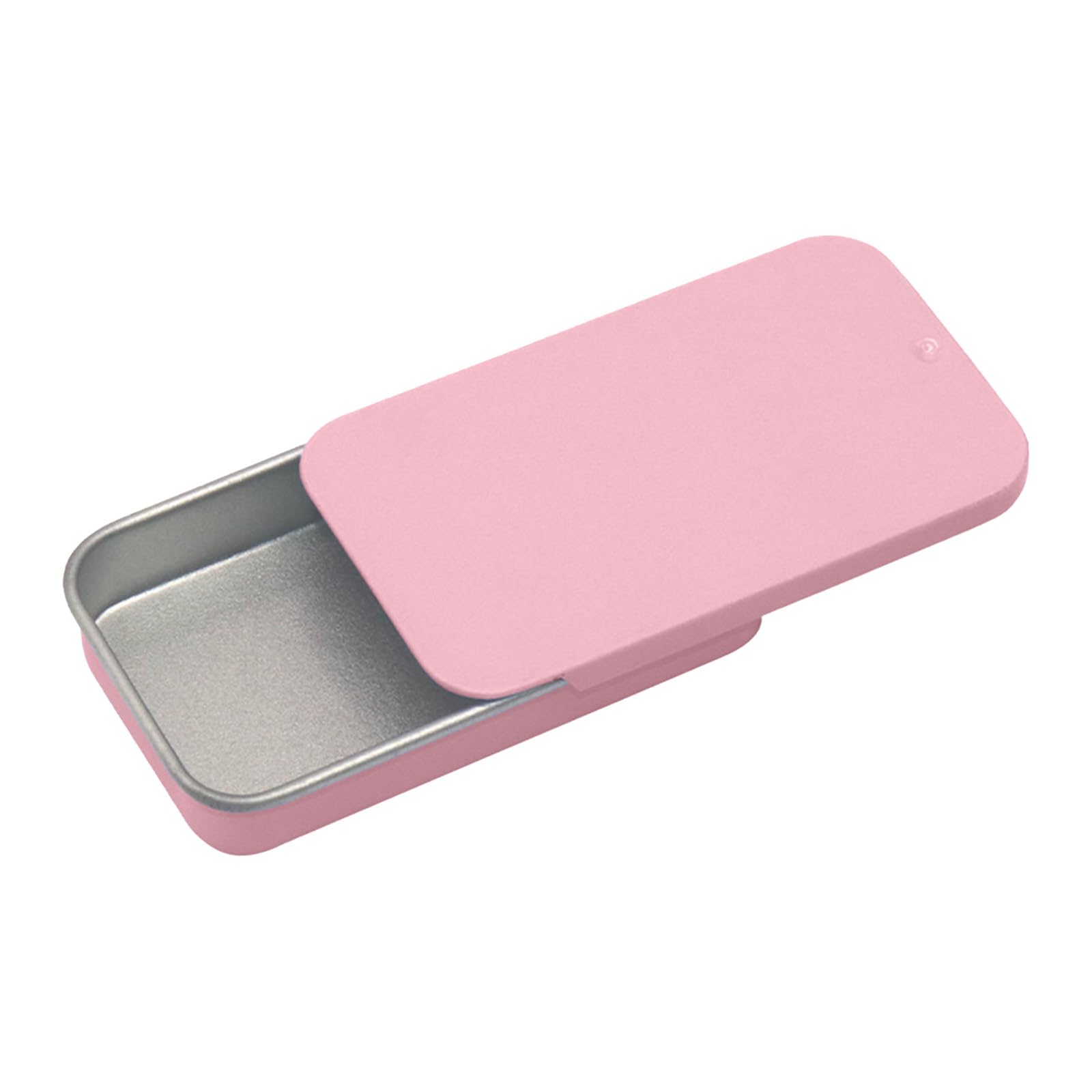 Tinplate Rectangular Empty Mini Tin Box Portable&Lightweight Mini Tin Box Containers Multipurpose Solid for Adults and Children Work Travel Daily Use