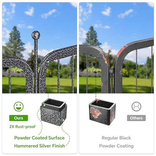 Image of Mr IRONSTONE Dog Playpen with Anti-Rust Coating - 32 inch Height 16 Panels Portable & Foldable Indoor /Outdoor Pet Fence for Large, Medium, or Small Dogs - Durable Exercise Pen