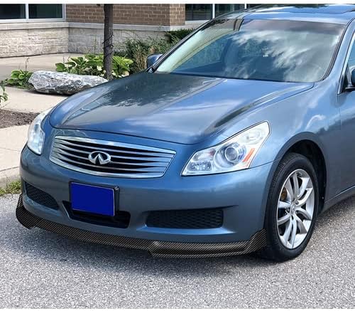 Miniatura 10 de HK5 Kit de 3 piezas de alerón de parachoques delantero, divisor de carrocería lateral, compatible con Infiniti G35 G37 Sedan 2007-2009, 2008