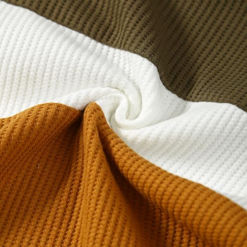 Image of Kid Toddler Boy Clothes Color Block Sweatshirt and Casual Pants 2Pcs Boys Fall Winter Outfits 1-5T