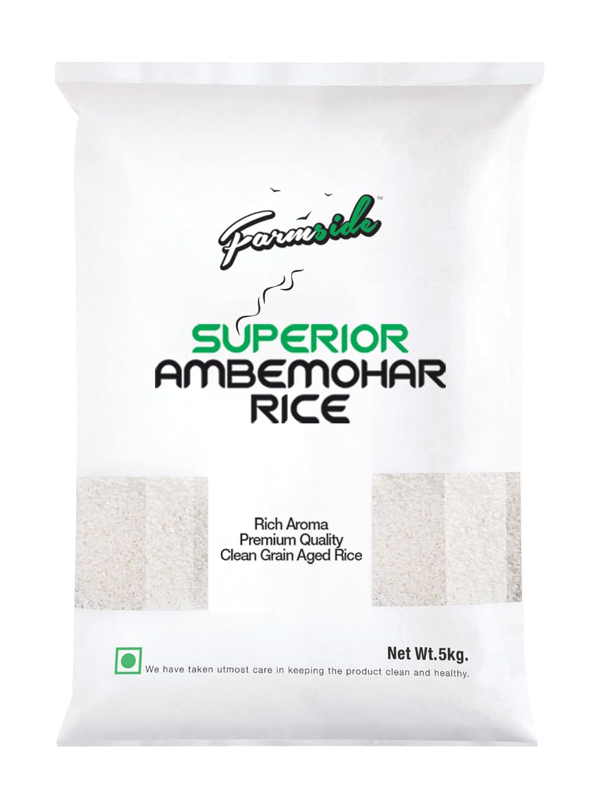 Farmside Superior Ambemohar Rice | Rich Aroma Rice | Clean Grain Aged Rice | 5KG (B083XBPFSN) Amazon Price History, Amazon Price Tracker