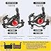 MTB Hydraulic Disc Brake Calipers: Zoom HB-100 Bike Disc Brakes Front & Rear Caliper Kit for Mountain, Road Bicycle and Electric Scooter (Black)