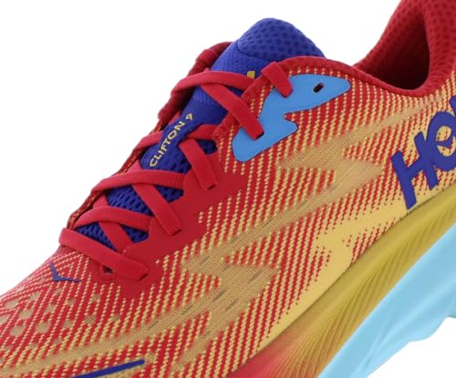 HOKA HOKA Clifton 9 Mens Shoes Size 9, Color: Cerise/Cloudless