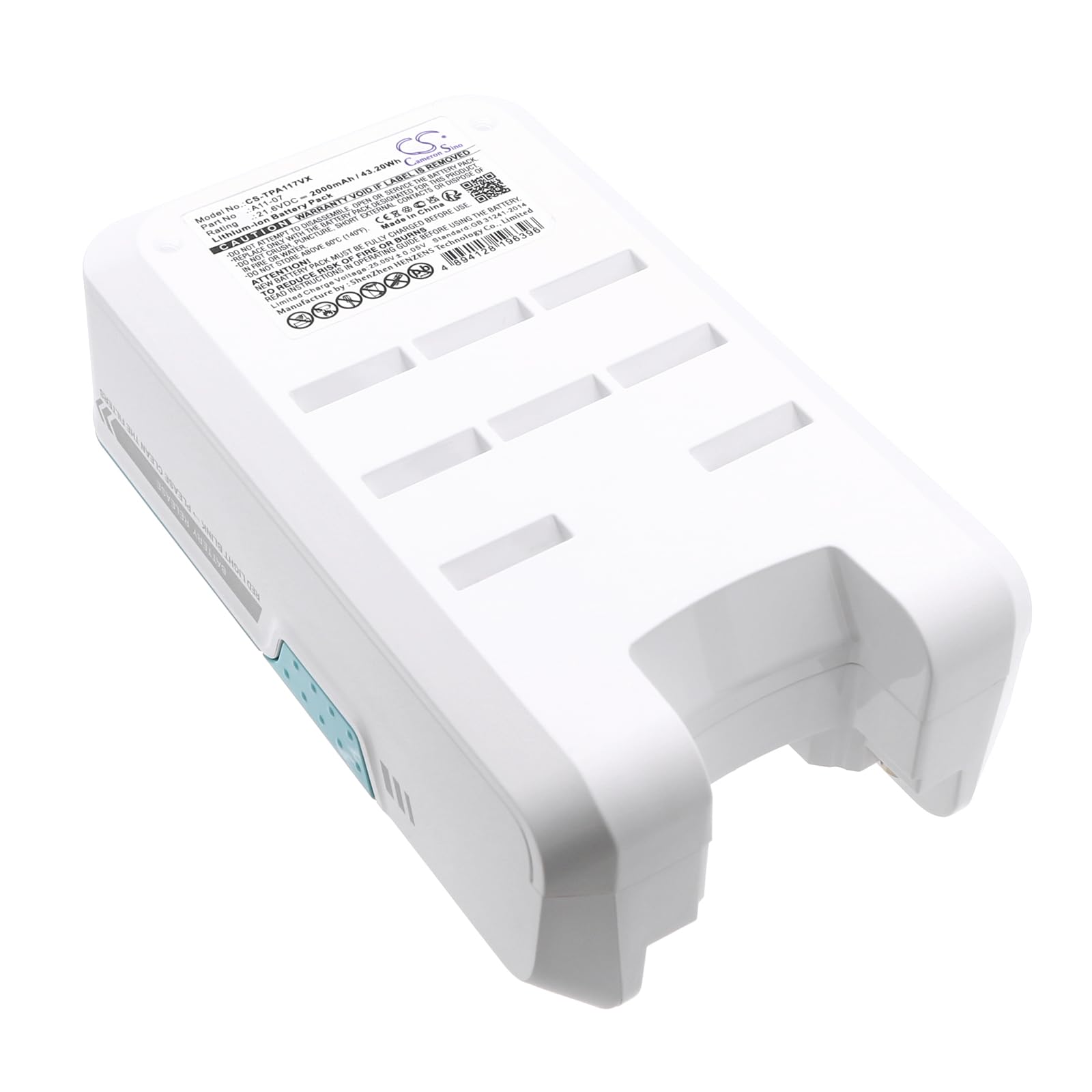 TECHTEK Batería 2000mAh Compatible con [Tineco] A11 Hero, A11 Hero EX, PWRHERO, Tango sustituye A11-07