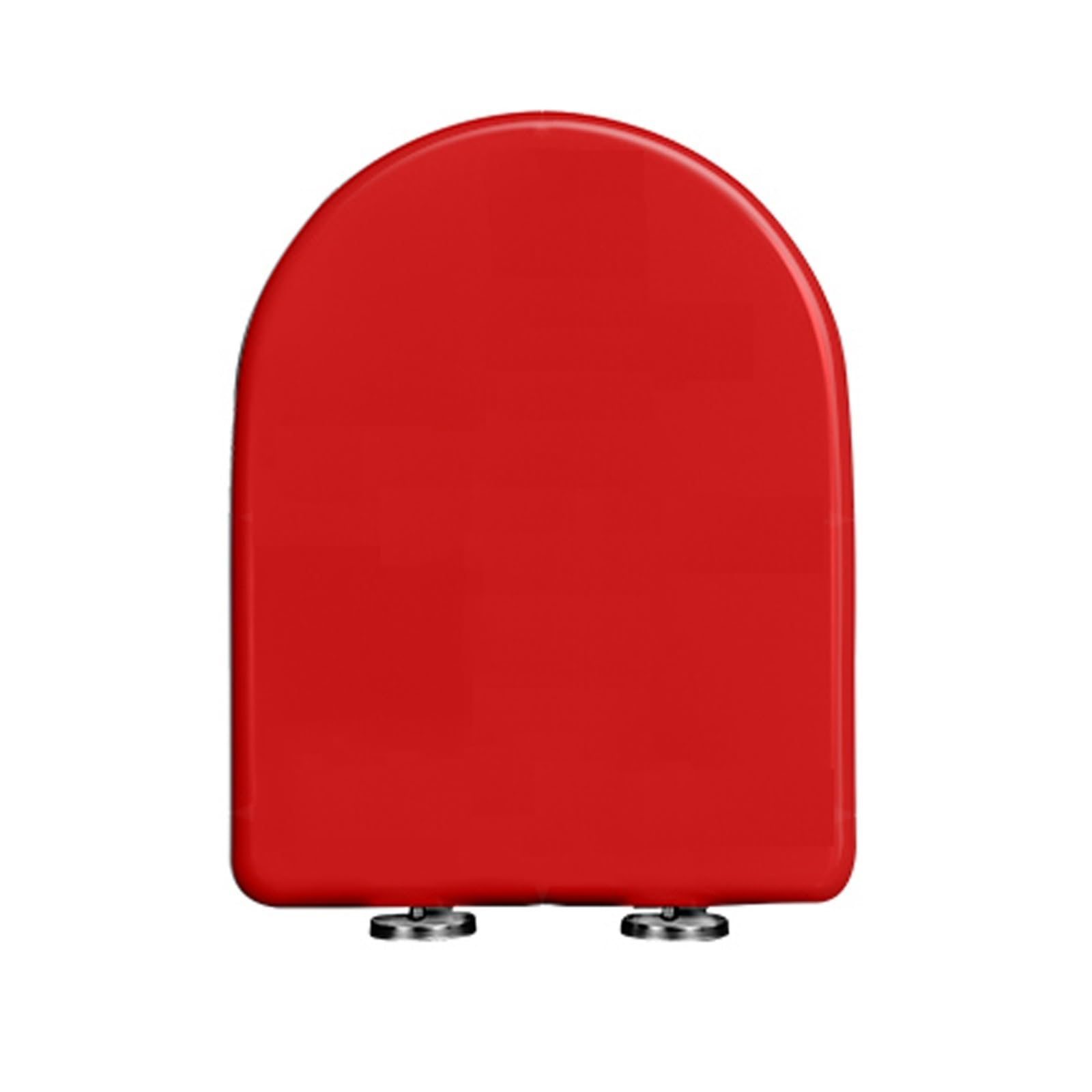 Asiento de inodoro de cierre suave, forma de D, liberación rápida, fácil de limpiar