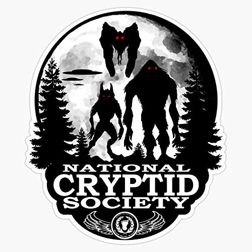 Pnp Graphics Bigfoot, Dogman, Mothman, Ufo'S; National Cryptid Society Sticker Vinyl Decal Wall Laptop Window Car Bumper Sticker 5