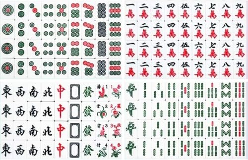 Mahjong chinois portable de 42mm vert de haute qualité pour jeu de table maison - 3