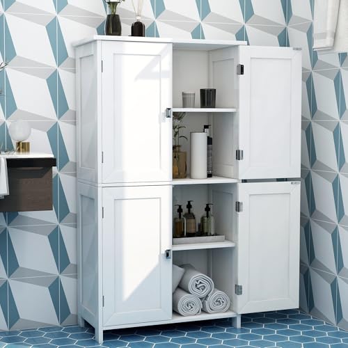 TaoHFE White Bathroom Storage Cabinet - 5% Off