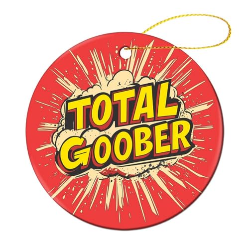 Total Goober Christmas Decorations Xmas Tree Ornaments with Hanging Rope for Home Party Holiday 1 Pcs