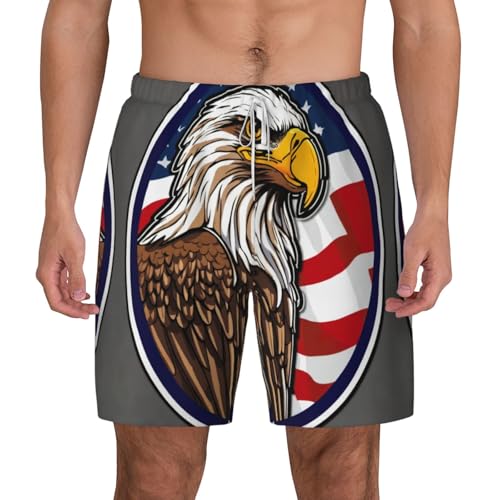 Short de bain homme imprimé aigle pour vos sessions plage et surf