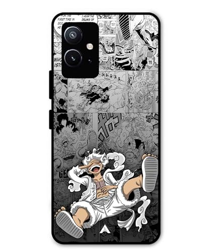 Image of Premium Anime 2 Case for Vivo Y75 5G (Glossy Finish) Soft-Touch Metal TPU Back Cover, Shockproof, Designer, Aesthetic Mobile Phone Case