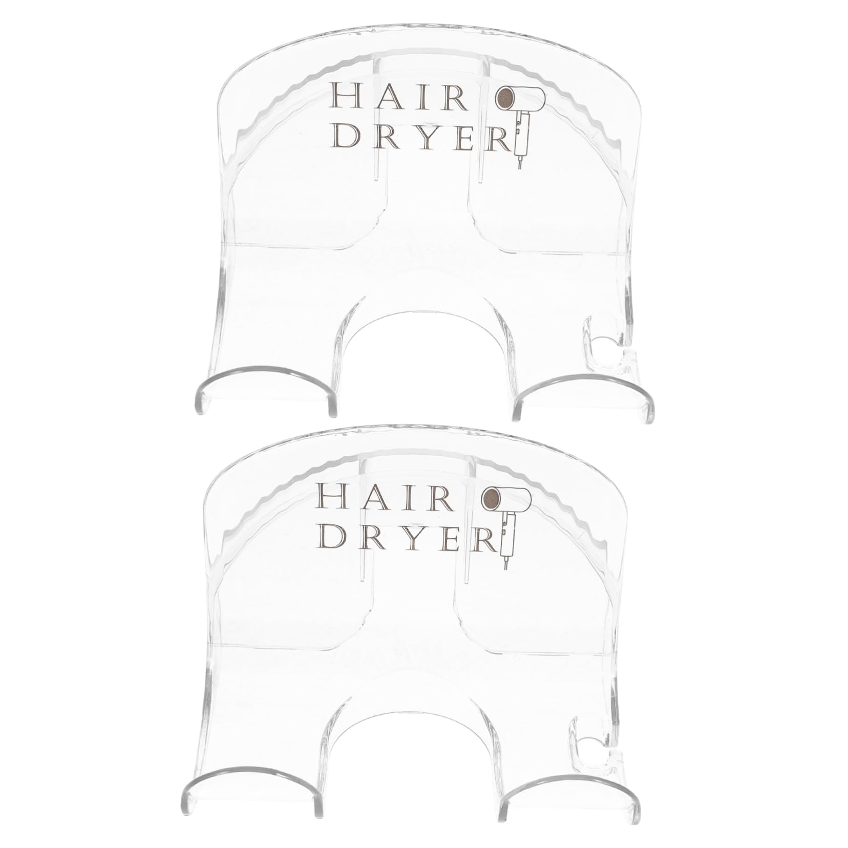 Beatifufu Stable Hair Dryer -Mounted No Hole Plastic Hair Dryer Holder for Bedroom Bathroom