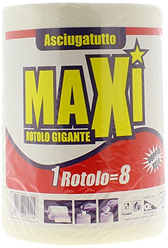 MAXI Asciugatutto Rotolo di tovaglioli [4 pezzi da...